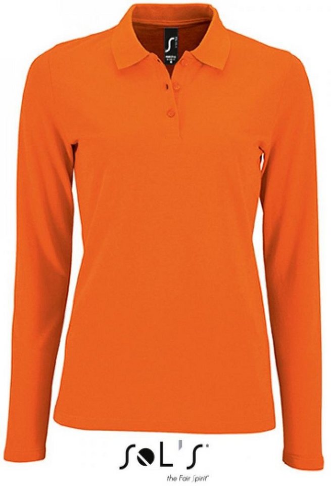 SOLS Langarm-Poloshirt Damen Long-Sleeve Piqué Polo Shirt Perfect von SOLS