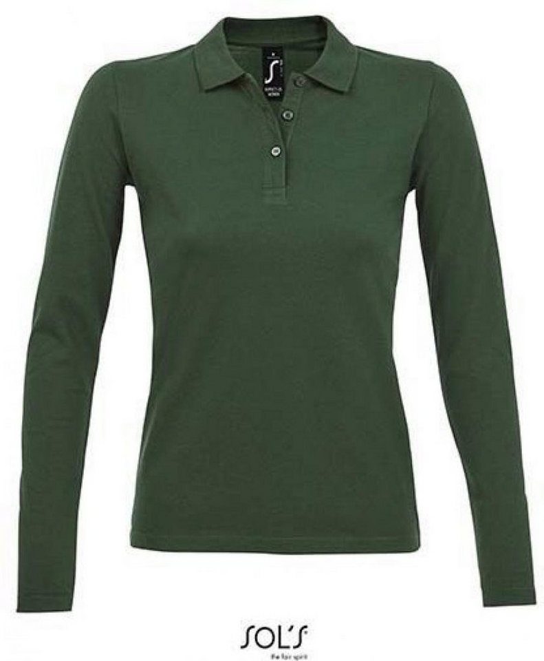 SOLS Langarm-Poloshirt Damen Long-Sleeve Piqué Polo Shirt Perfect von SOLS