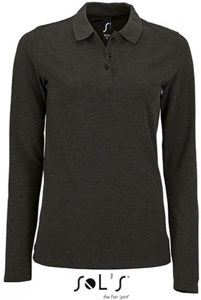 SOLS Langarm-Poloshirt Damen Long-Sleeve Piqué Polo Shirt Perfect von SOLS