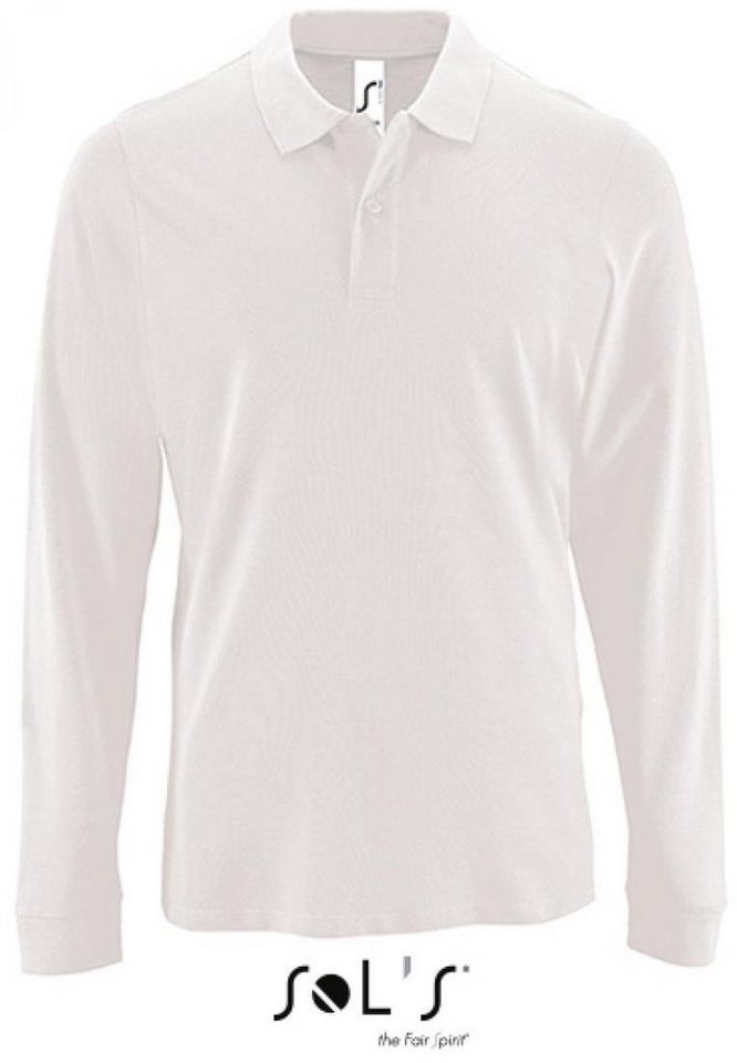 SOLS Langarm-Poloshirt Herren Long-Sleeve Piqué Polo Shirt Perfect von SOLS