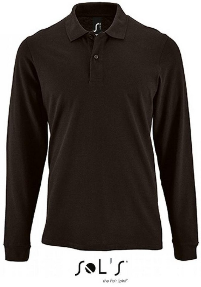 SOLS Langarm-Poloshirt Herren Long-Sleeve Piqué Polo Shirt Perfect von SOLS