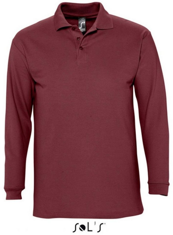 SOLS Langarm-Poloshirt Herren Longsleeve Poloshirt Winter II von SOLS