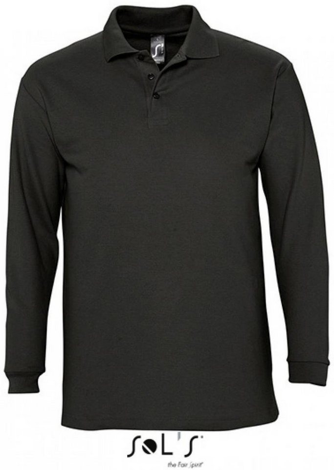 SOLS Langarm-Poloshirt Herren Longsleeve Poloshirt Winter II von SOLS