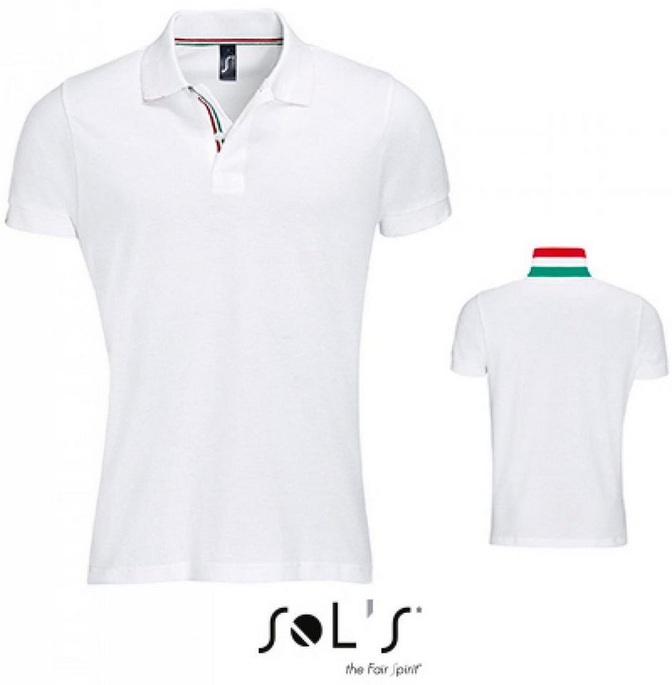 SOLS Poloshirt Herren Polo Shirt Patriot / 100% ringgesponnene Baumwolle von SOLS
