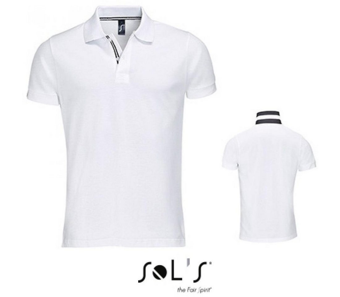 SOLS Poloshirt Herren Polo Shirt Patriot / 100% ringgesponnene Baumwolle von SOLS