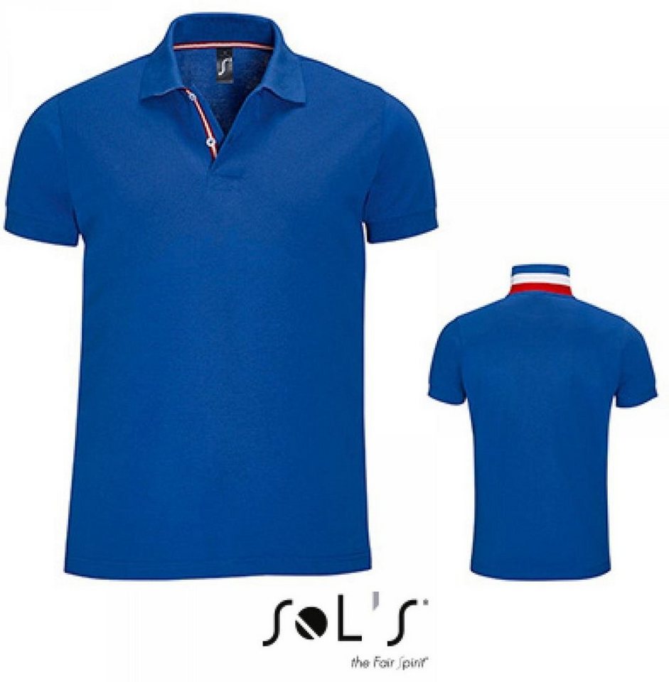 SOLS Poloshirt Herren Polo Shirt Patriot / 100% ringgesponnene Baumwolle von SOLS