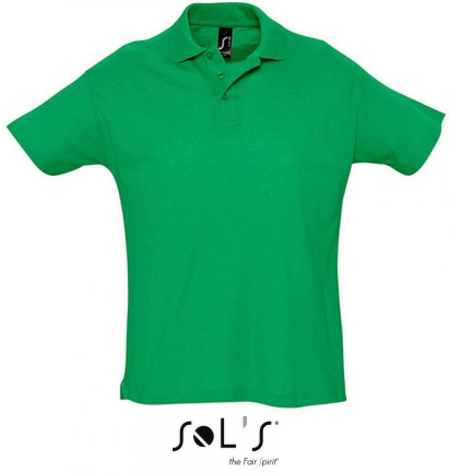 SOLS Poloshirt Herren Summer Poloshirt II Seitenschlitze von SOLS