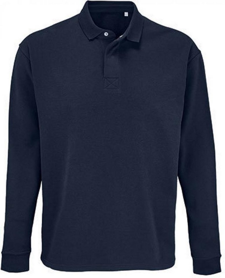 SOLS Langarm-Poloshirt Unisex Polo Collar Sweatshirt Heritage XS bis 5XL von SOLS