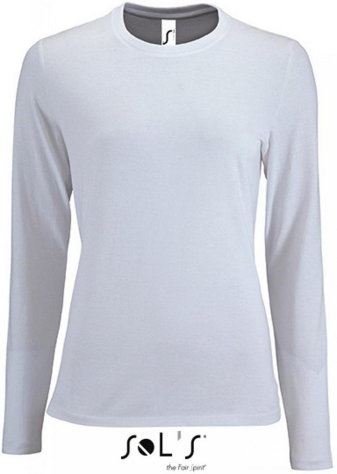 SOLS Rundhalsshirt Damen Long-Sleeve T-Shirt Imperial SOLS Rundhalsshirt Damen Long-Sleeve T-Shirt Imperial von SOLS