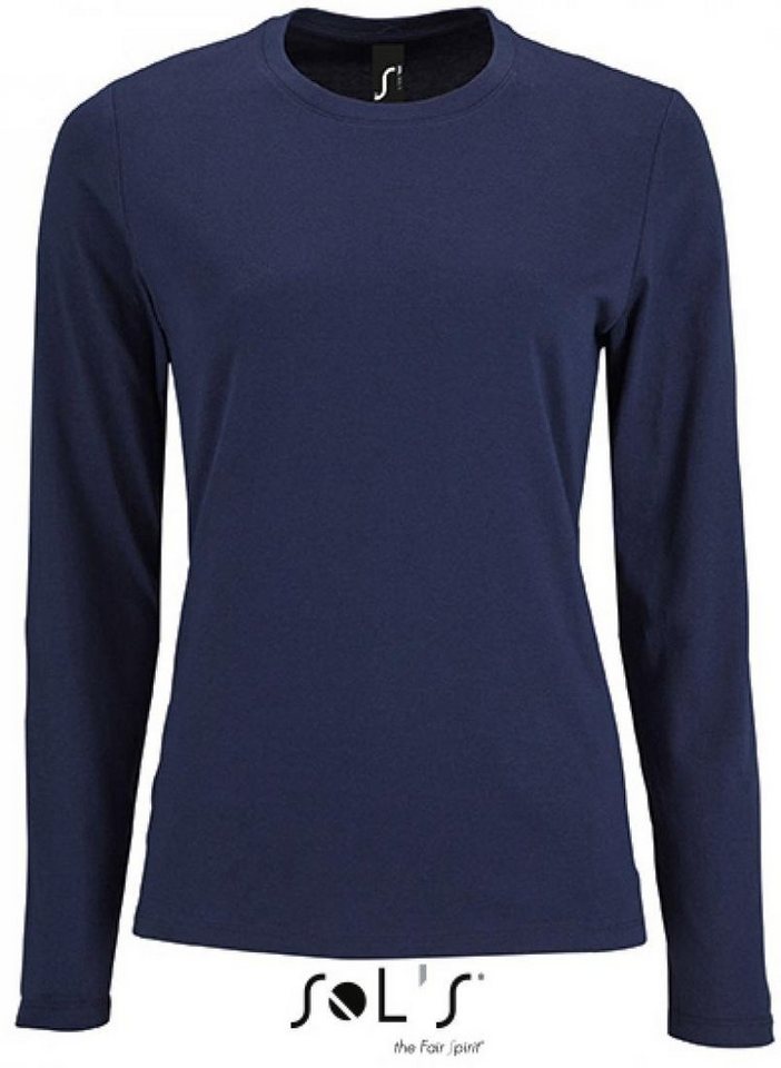 SOLS Rundhalsshirt Damen Long-Sleeve T-Shirt Imperial von SOLS