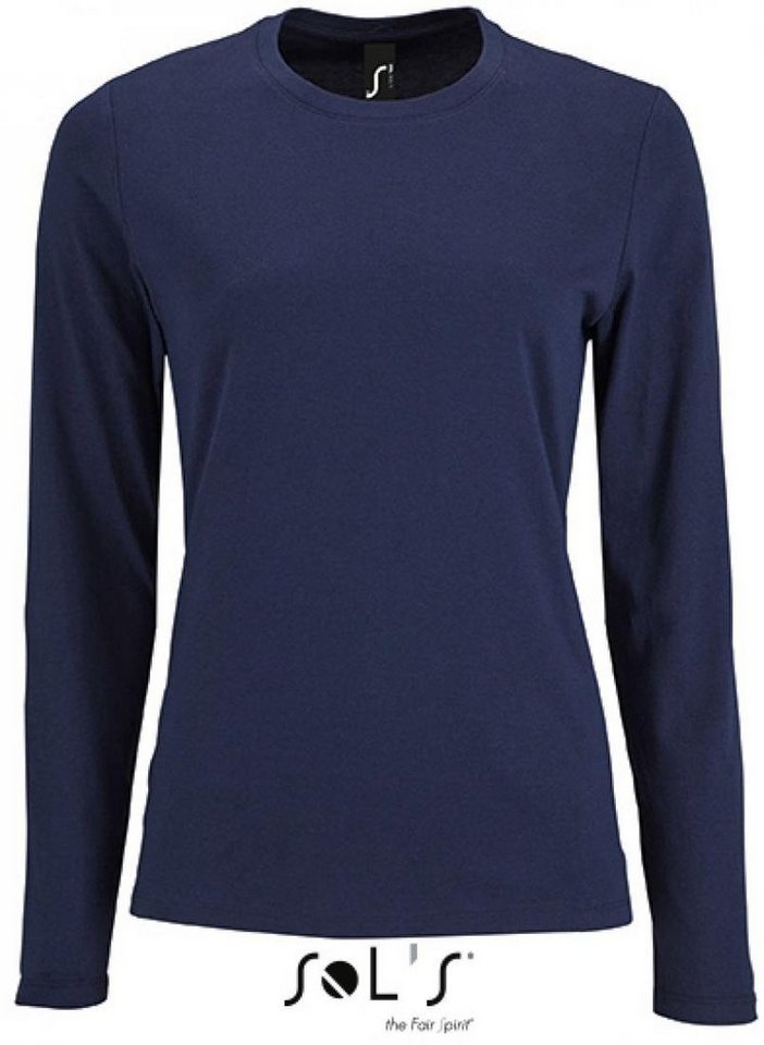 SOLS Rundhalsshirt Damen Long-Sleeve T-Shirt Imperial SOLS Rundhalsshirt Damen Long-Sleeve T-Shirt Imperial von SOLS