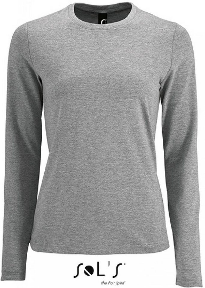 SOLS Rundhalsshirt Damen Long-Sleeve T-Shirt Imperial SOLS Rundhalsshirt Damen Long-Sleeve T-Shirt Imperial von SOLS