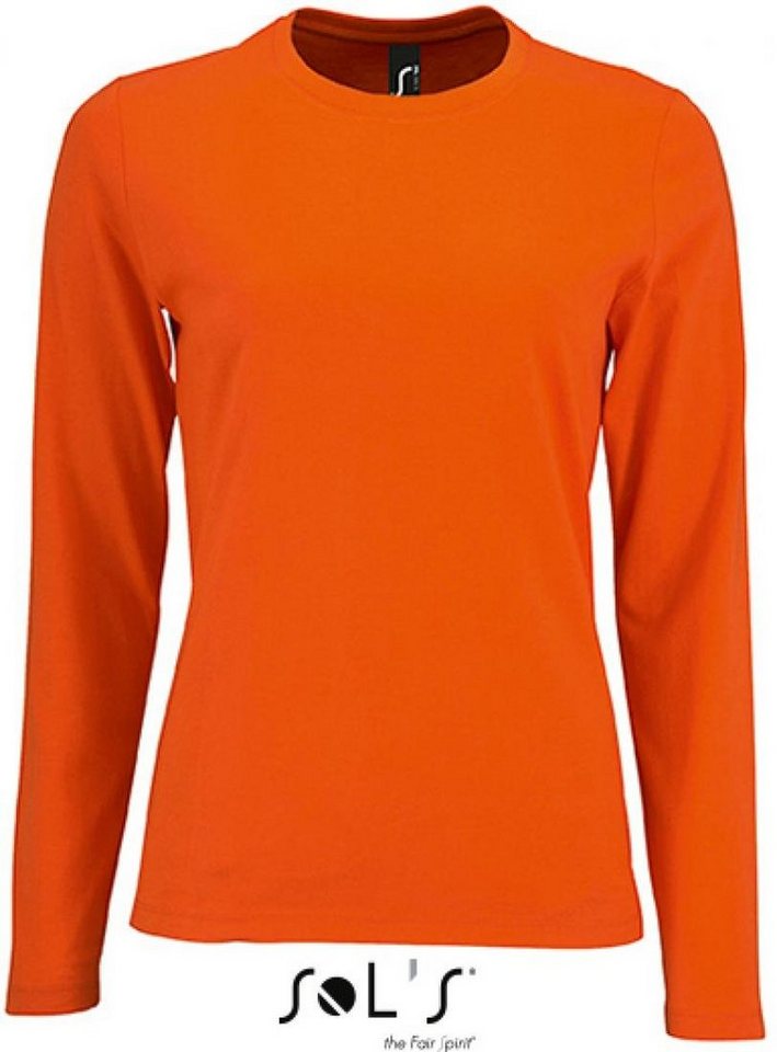 SOLS Rundhalsshirt Damen Long-Sleeve T-Shirt Imperial SOLS Rundhalsshirt Damen Long-Sleeve T-Shirt Imperial von SOLS