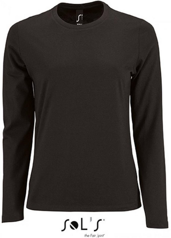 SOLS Rundhalsshirt Damen Long-Sleeve T-Shirt Imperial SOLS Rundhalsshirt Damen Long-Sleeve T-Shirt Imperial von SOLS