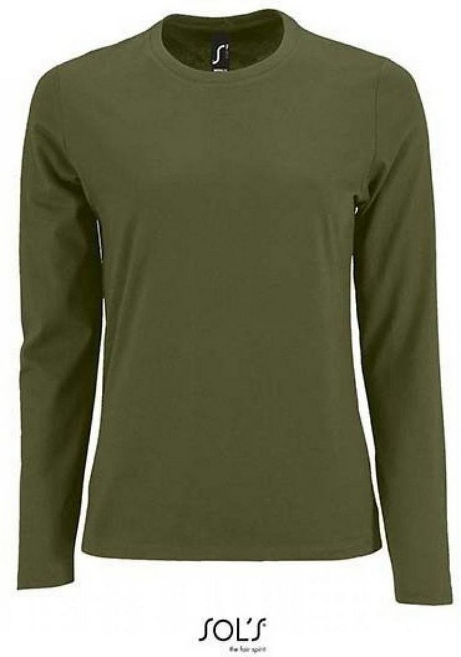 SOLS Rundhalsshirt Damen Long-Sleeve T-Shirt Imperial SOLS Rundhalsshirt Damen Long-Sleeve T-Shirt Imperial von SOLS
