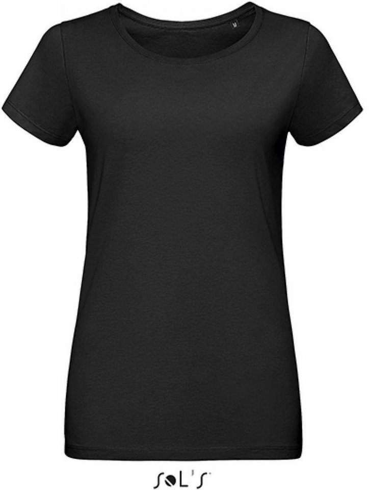 SOLS Rundhalsshirt Damen-Martin Women T-Shirt -155 Jersey, 100% gekämmte Baumw. von SOLS