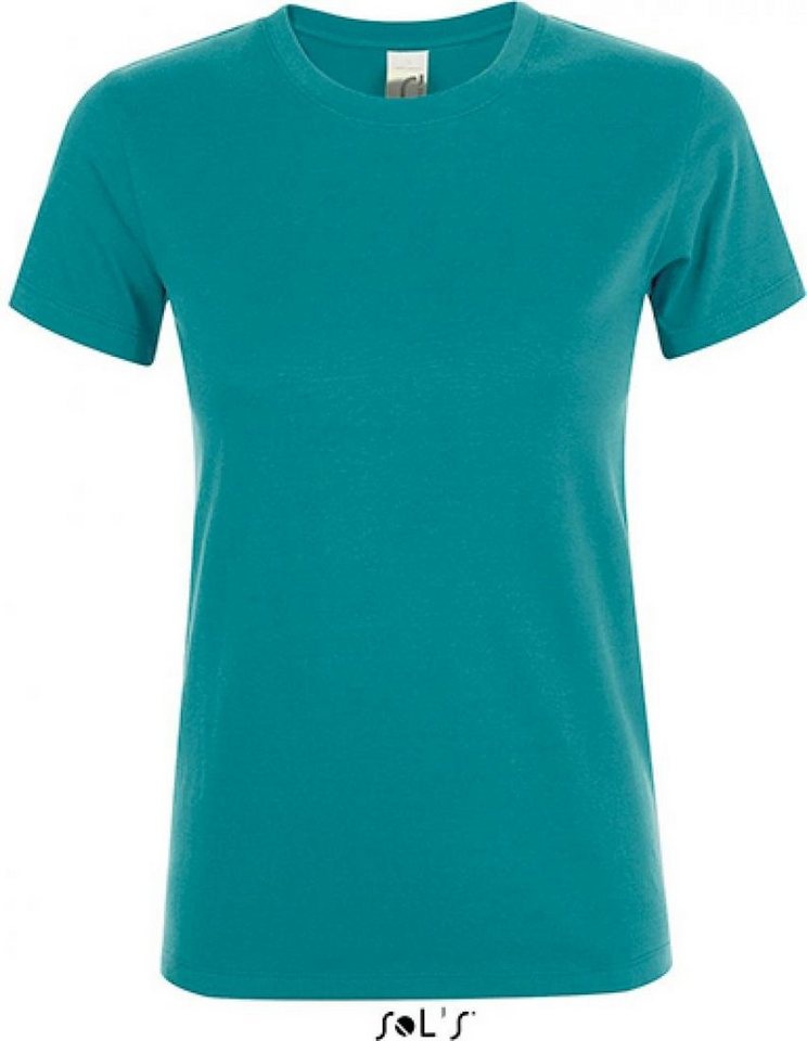SOLS Rundhalsshirt Damen Regent T-Shirt / Halbgekämmte ringgesponnene Baumwolle von SOLS