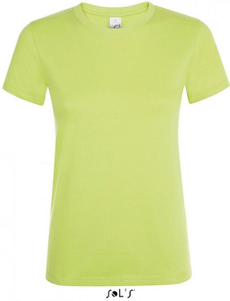 SOLS Rundhalsshirt Damen Regent T-Shirt / Halbgekämmte ringgesponnene Baumwolle von SOLS