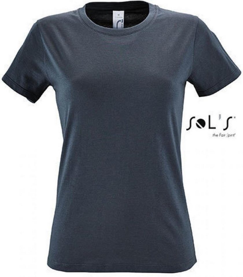 SOLS Rundhalsshirt Damen Regent T-Shirt / Halbgekämmte ringgesponnene Baumwolle SOLS Rundhalsshirt Damen Regent T-Shirt / Halbgekämmte ringgesponnene Baumwolle von SOLS