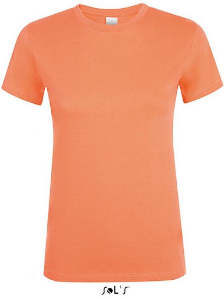 SOLS Rundhalsshirt Damen Regent T-Shirt / Halbgekämmte ringgesponnene Baumwolle von SOLS