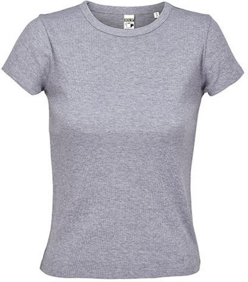 SOLS Rundhalsshirt Damen Ribbed T-Shirt - Sara von SOLS