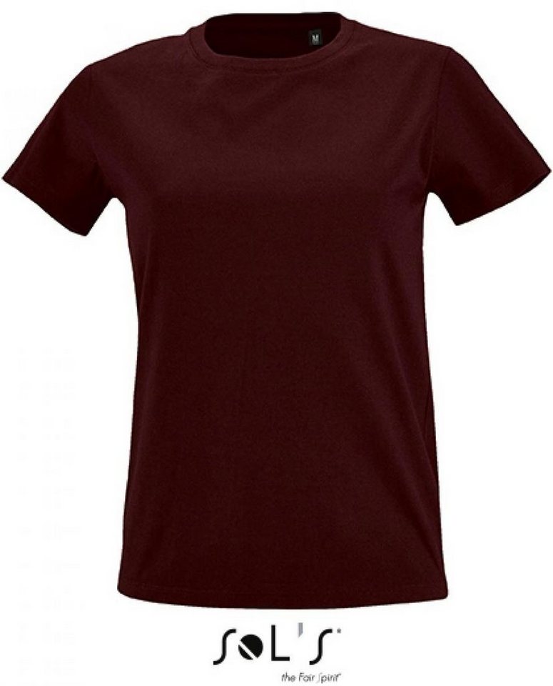 SOLS Rundhalsshirt Damen Round Neck Fitted T-Shirt Imperial von SOLS