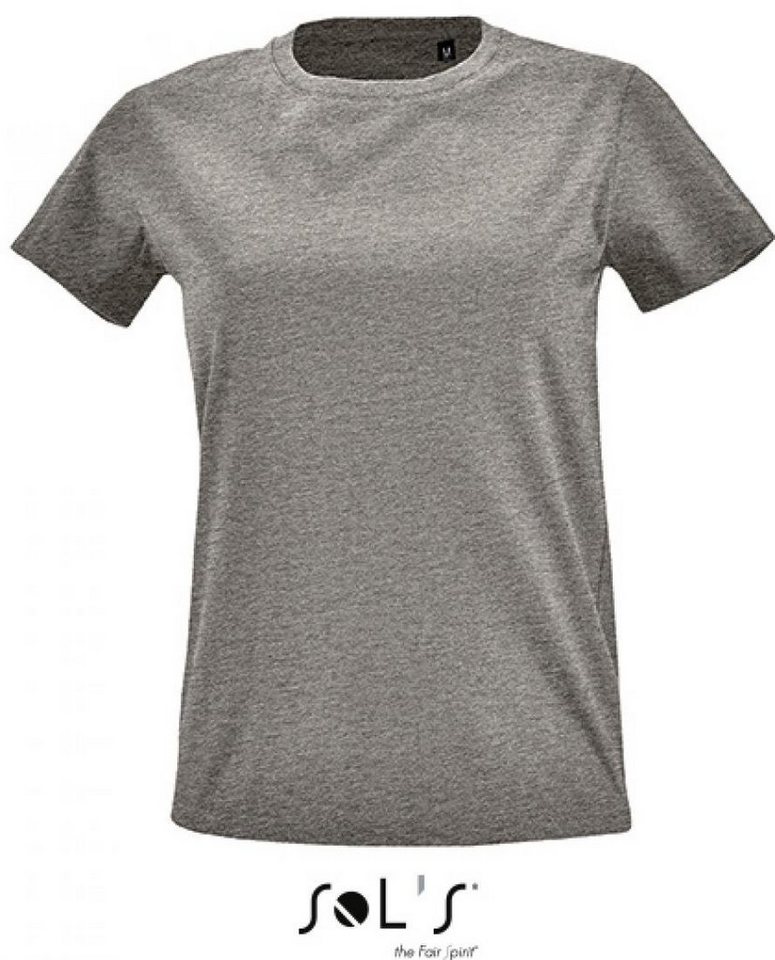 SOLS Rundhalsshirt Damen Round Neck Fitted T-Shirt Imperial von SOLS