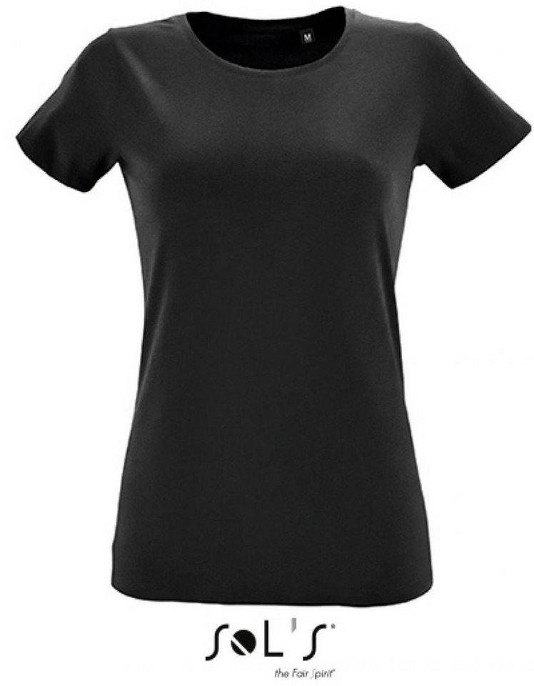 SOLS Rundhalsshirt Damen Round Neck Fitted T-Shirt Regent von SOLS