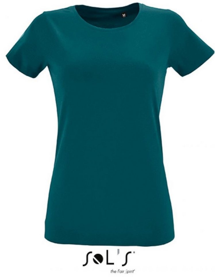 SOLS Rundhalsshirt Damen Round Neck Fitted T-Shirt Regent von SOLS