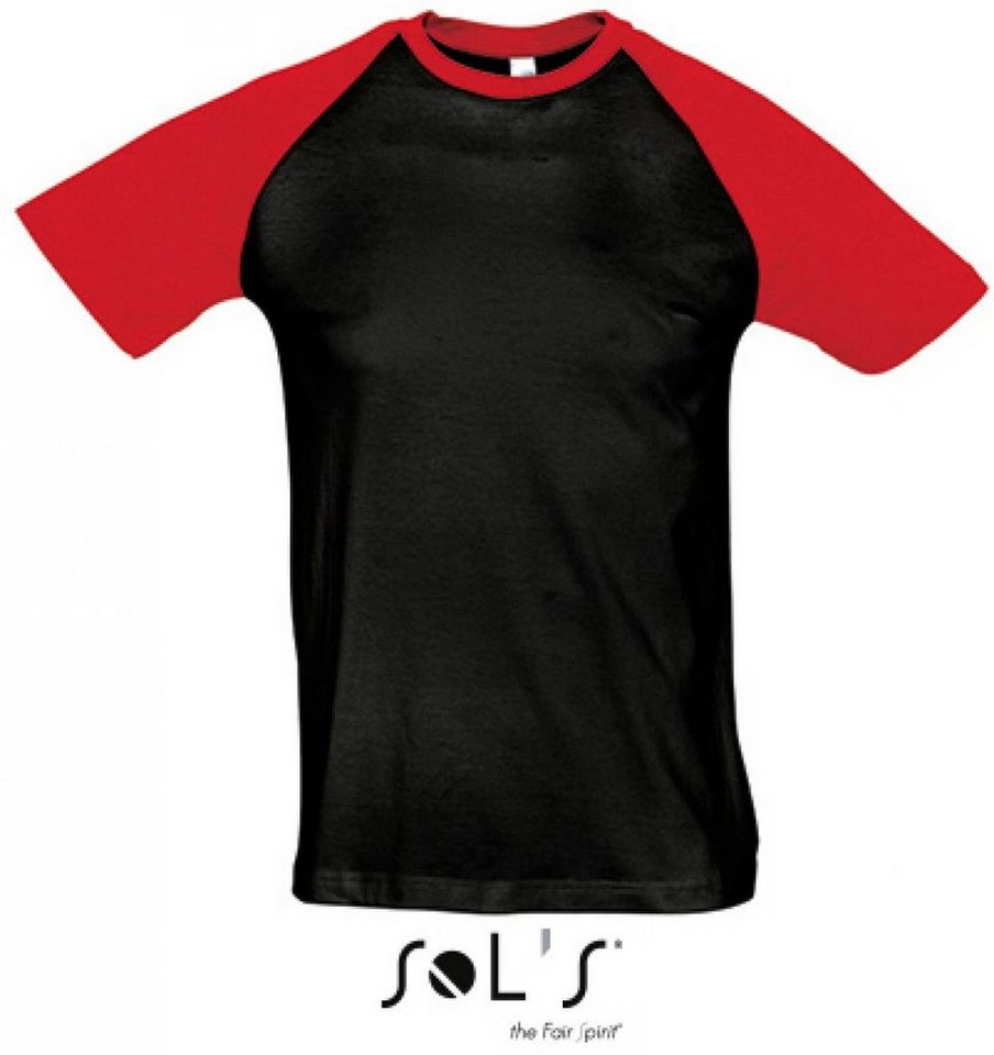 SOLS Rundhalsshirt Raglan Funky 150 Herren T-Shirt von SOLS