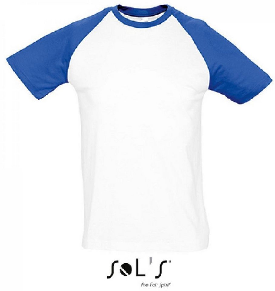 SOLS Rundhalsshirt Raglan Funky 150 Herren T-Shirt von SOLS