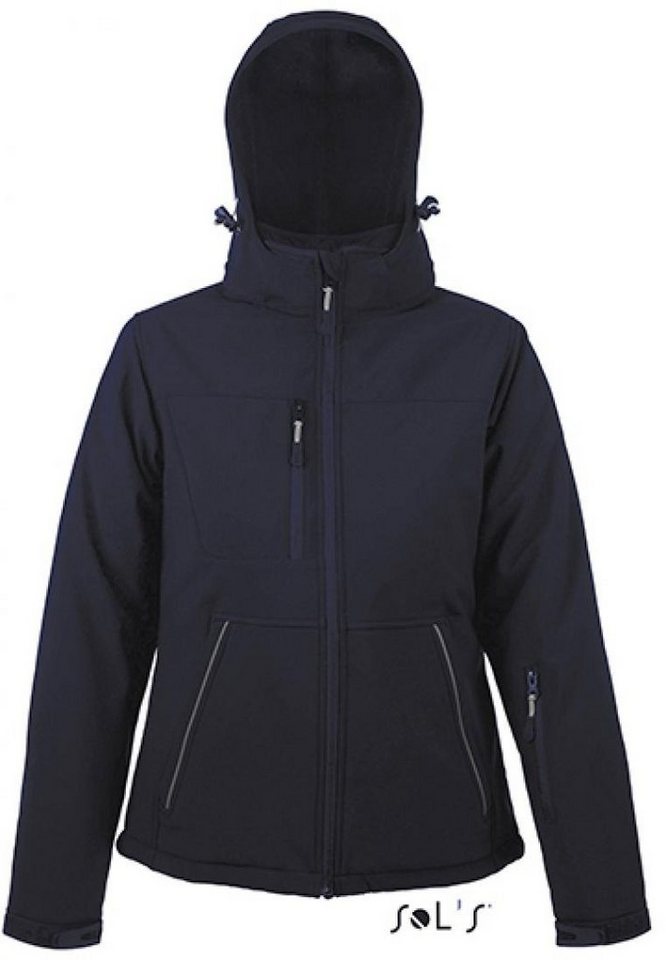 SOLS Softshelljacke Rock Damen Padded Softshell abnehmbare Kapuze von SOLS