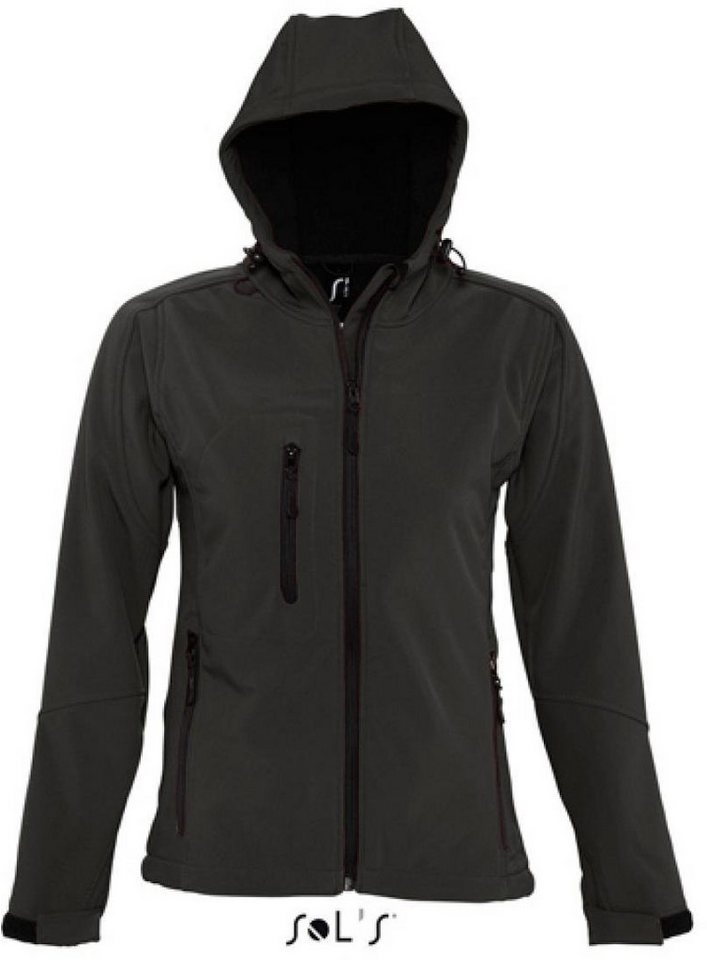 SOLS Softshelljacke Womens Hooded Softshell Jacket Replay von SOLS