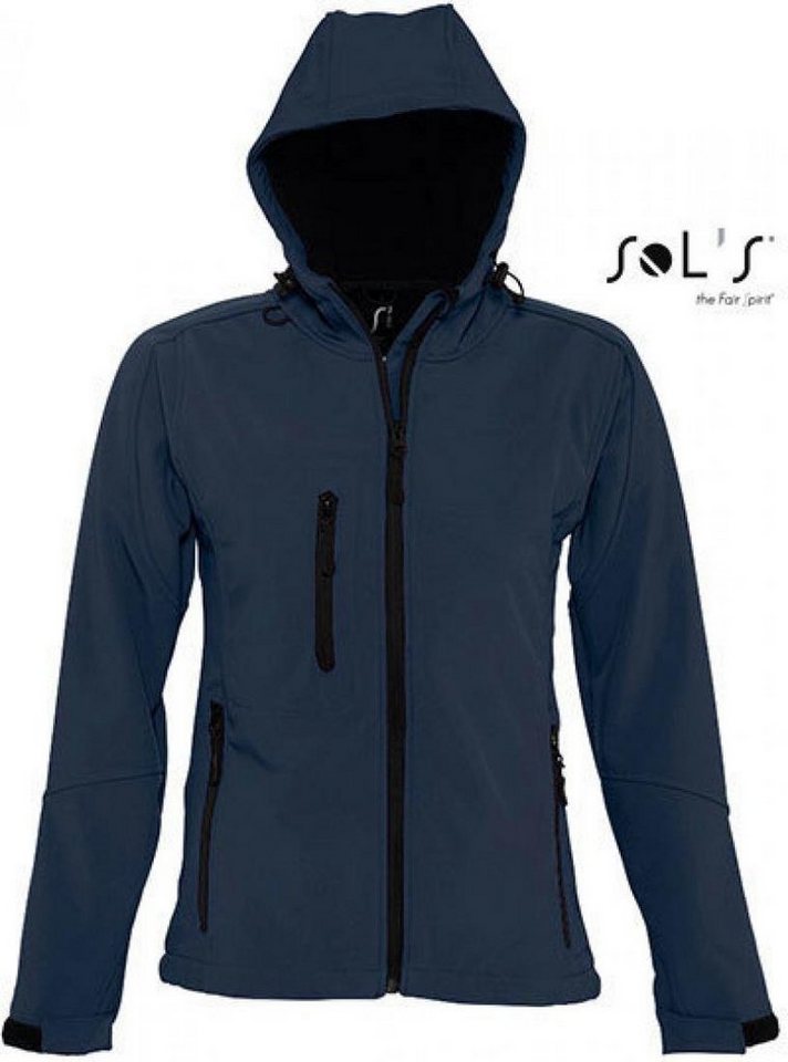 SOLS Softshelljacke Womens Hooded Softshell Jacket Replay von SOLS