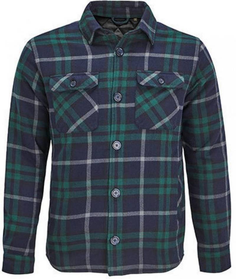 SOLS Sweatjacke Unisex Checkered Overshirt Noah XS/S bis 3XL/4XL von SOLS