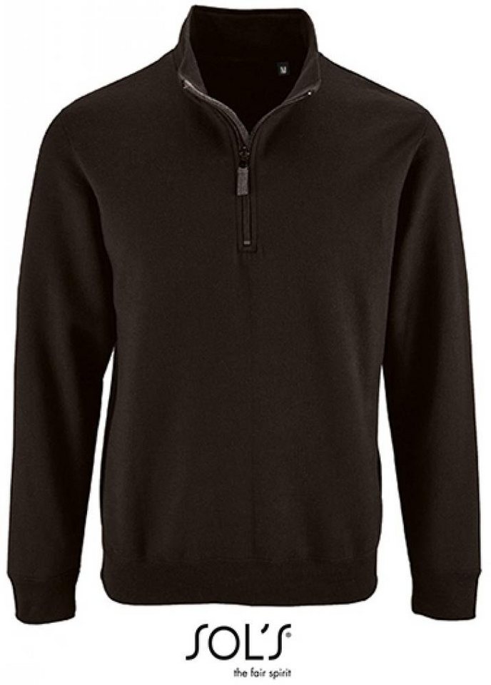 SOLS Sweatshirt Herren Zip High Collar Sweatshirt Stan von SOLS