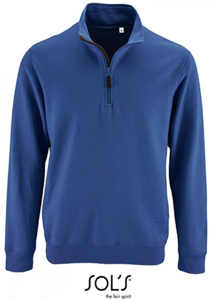 SOLS Sweatshirt Herren Zip High Collar Sweatshirt Stan von SOLS