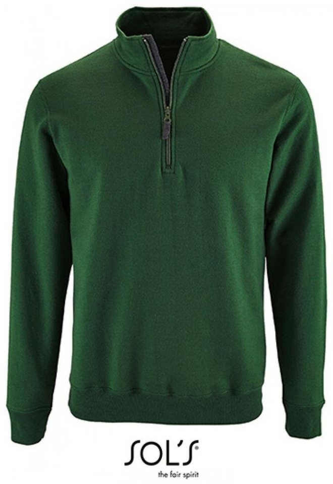 SOLS Sweatshirt Herren Zip High Collar Sweatshirt Stan von SOLS