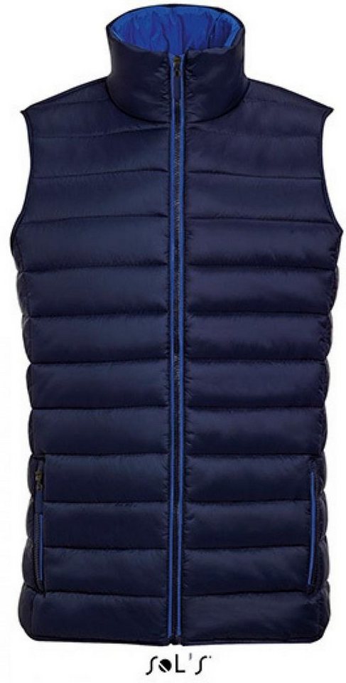 SOLS Funktionsweste Herren Lightweight Bodywarmer Wave / Hoher Kragen von SOLS