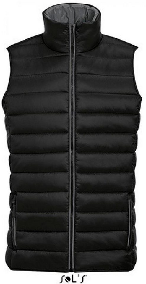 SOLS Funktionsweste Herren Lightweight Bodywarmer Wave / Hoher Kragen von SOLS