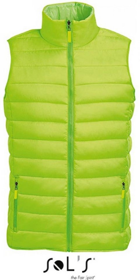 SOLS Funktionsweste Herren Lightweight Bodywarmer Wave / Hoher Kragen von SOLS