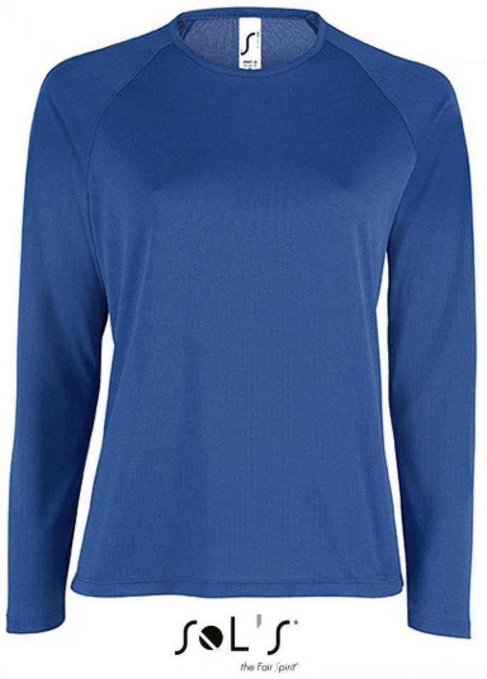 SOLS Langarmshirt Damen Long-Sleeve Sports T-Shirt Sporty von SOLS