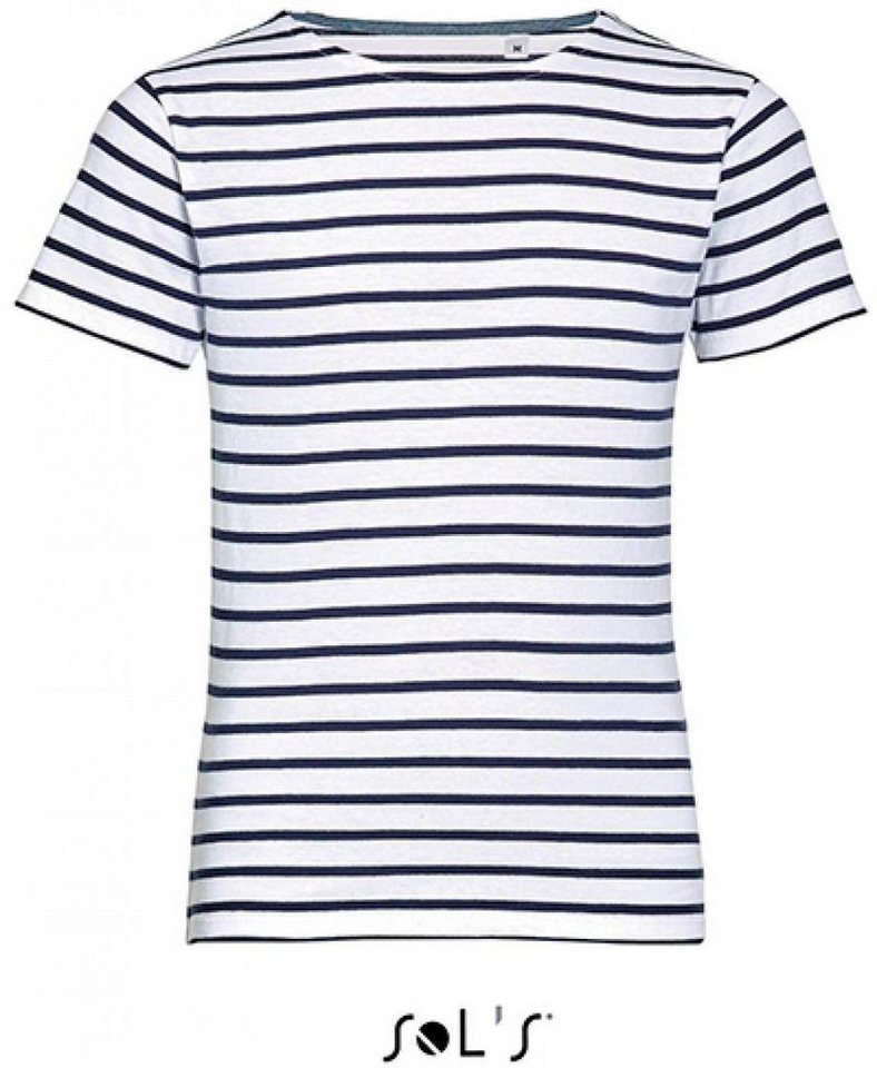 SOLS T-Shirt Kindershirt Kids Round Neck Striped T-Shirt Miles von SOLS