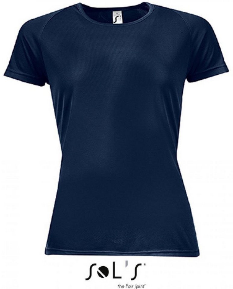 SOLS Trainingsshirt Damen Raglan Sport T-Shirt + Längerer Rücken von SOLS