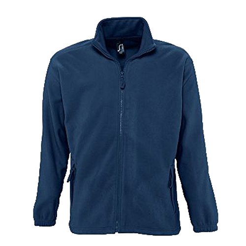 Sols Fleecejacke Fleece Jacke North bis Gr. 5XL ,Navy, L von SOLS