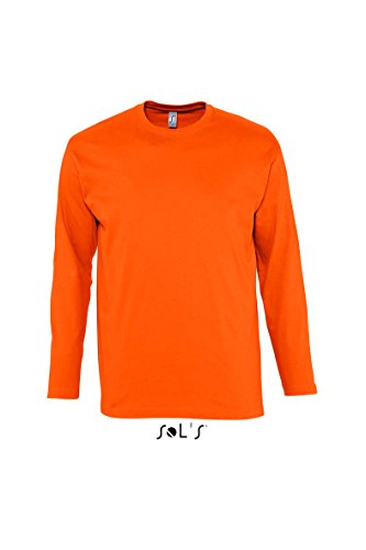 Sols Langarm T-Shirt Monarch, Orange, M von SOL'S