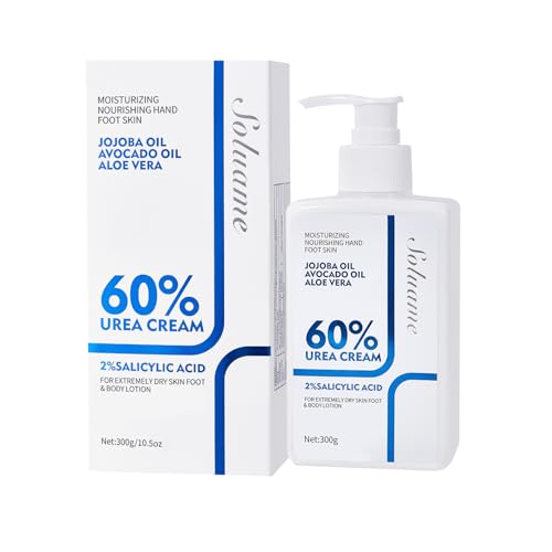 60% Urea Bodylotion Plus 2% Salicylsäure, Bodylotion Trockene Haut, Tiefe Feuchtigkeitsspendende und Schnell Aufnehmende Körperlotion, Urea Creme Body lotion Damen/Herren 300g 60% Urea Bodylotion Plus 2% Salicylsäure, Bodylotion Trockene Haut, Tiefe Feuchtigkeitsspendende und Schnell Aufnehmende Körperlotion, Urea Creme Body lotion Damen/Herren 300g von SOLUAME