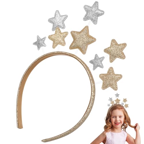 SOLUSTRE 1 X Pentagramm-Stirnband Weihnachten Haar Kopfbedeckung Urlaub Festival Kopfschmuck SOLUSTRE 1 X Pentagramm-Stirnband Weihnachten Haar Kopfbedeckung Urlaub Festival Kopfschmuck von SOLUSTRE