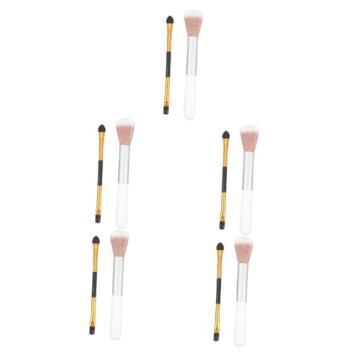 SOLUSTRE 10 Stk Make-up Pinsel pro brush kosmetikpinsel brow brush schminkpinsel set contour brush Markieren Make-up-Tools erröten Augenbrauenbürste Fräulein Lidschatten Pinsel wolle von SOLUSTRE