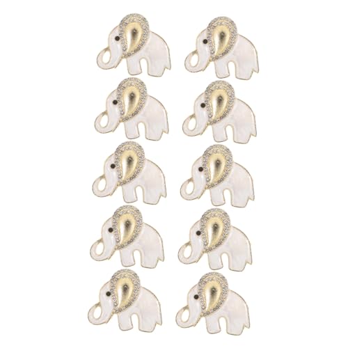 SOLUSTRE 10stücke Kawaii Tier-anstecknadel Mit Strass Brosche Für Damen Cartoon-tier-schmuck Funkelndes Accessoire Für Jacken Und Pullover Party-geschenkidee von SOLUSTRE